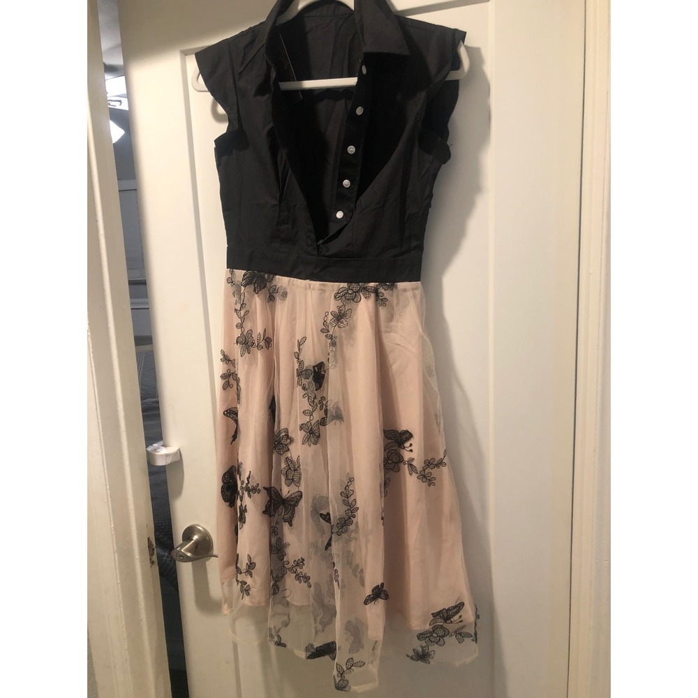Retro Stage Women's Dress - Butterfly - Size Small